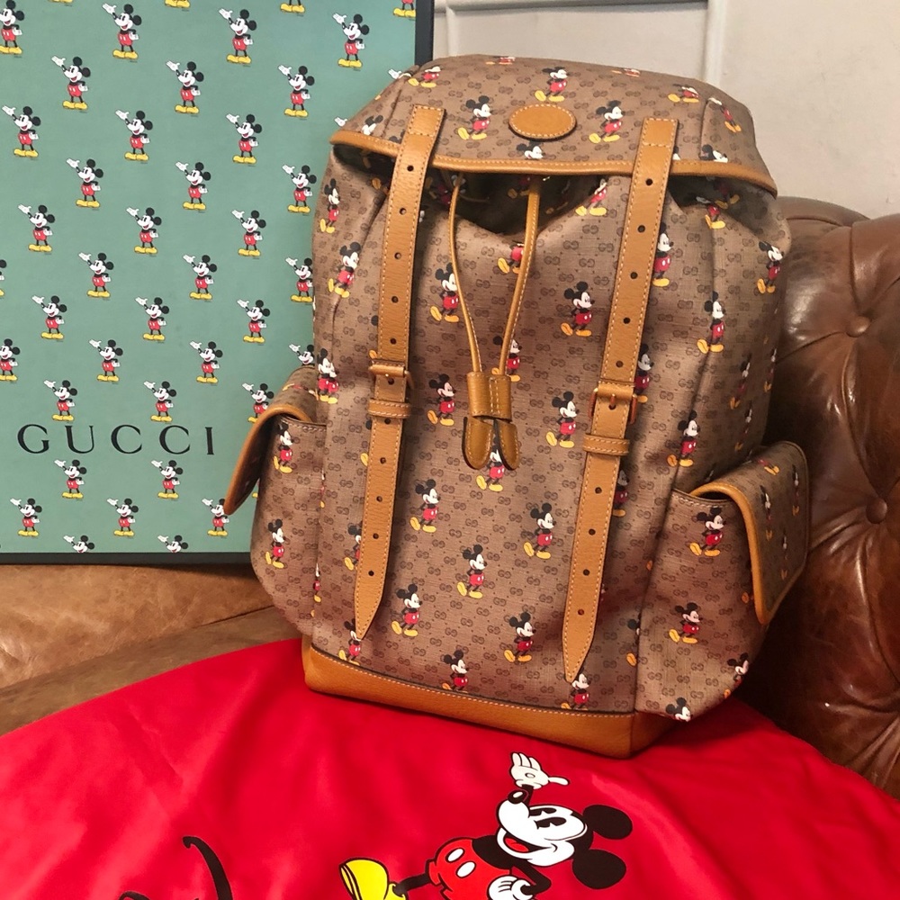 Gucci Mickey Mouse Backpack X Disney Supreme Collab